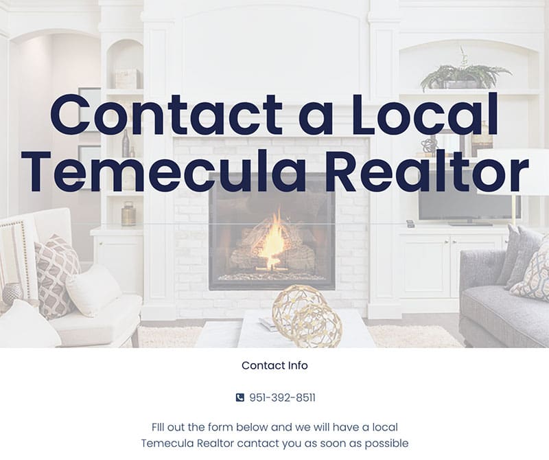Contact a Local Temecula Realtor