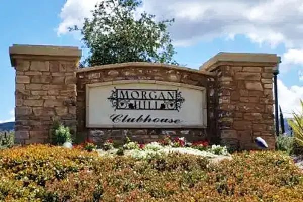 Morgan Hill neighborhood entrance sign in Temecula, California